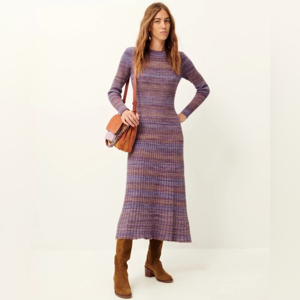 LAST CHANCE: Sessùn Manifi Rib Knit Purple Maxi Dress (donating soon)